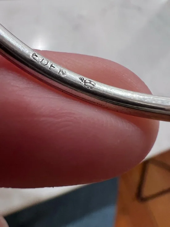 Eden Hand Arts two tone silver and 14k fish bracelet - Picture 11 of 14